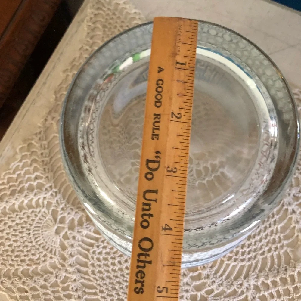 Vintage Jeannette Patrician Egyptian Greek Glass Ice Bucket